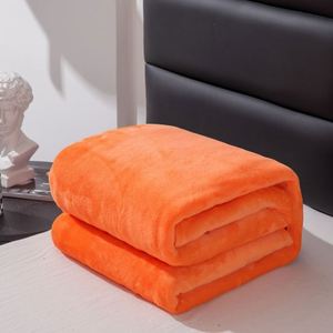 Luxury Eco-Friendly Flannel Blanket Knitted Comfortable Stylish Plain Design Printed Reusable Warm <b>Throw</b> Office Home Decorative - Product Image 1