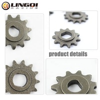 LINGQI 25H Moteur de chaîne Pignon de chaîne 13 11 9 dents Pignon de chaîne pour ATV Quad Pit Dirt Trail Bike