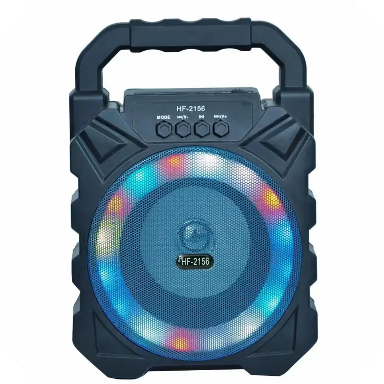 Paisible OEM N HF-2156 Wholesale Price New Arrival Bass Speaker 4 Inch Small TWS Multi Function Speaker With Ring RGB Lights