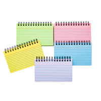 Fabriklieferung A6 Buntes Spiralnotizbuch Kariertes Papier Mini Taschennotizbuch Großhandel
