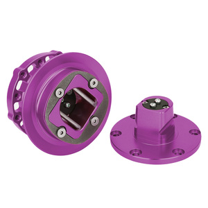 KYOSTAR Hub kemudi mobil Universal, Stir mobil balap & Olahraga, Hub kontrol pelepasan cepat, kunci bentuk D, Multi warna, untuk mobil balap - Product Image 3