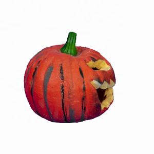 Citrouille en mousse lumineuse orange réaliste <span class=keywords><strong>Jack</strong></span>-O'-Lantern Décoration de table d'Halloween Visage <span class=keywords><strong>mal</strong></span>éfique Décoration murale de récolte Décoration de fête - Product Image 5
