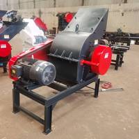Concasseur à marteaux portable, prix compétitif, adapté aux déchets de construction et aux usines de traitement de la brique.