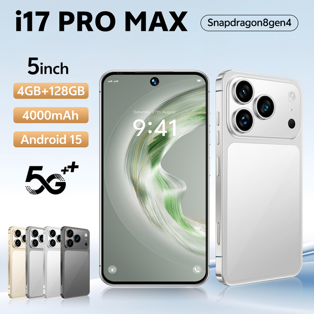 I17 Pro Max 5.0-inch Mini Smartphone 4GB+128GB 4000mAh Battery 24MP+48MP Camera 5g Android Smartphone