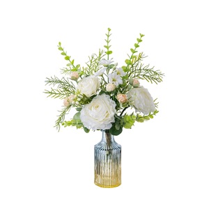 Ramo de Rosas Artificiales Discretamente Oculto CF02104, Tela Plástica Tejida, Decoración para el Hogar y Bodas - Product Image 5