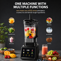 Licuadora 3 en 1, Máquina Licuadora de 1500W, Licuadora de Alta Resistencia, Procesador de Alimentos y Exprimidor, Máquina para Hacer Helados para la Cocina