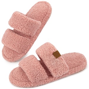 Pantoufles à bout ouvert pour femmes transfrontalières personnalisées pour Amazon coton antidérapant pour l'extérieur pour pantoufles pour l'hiver - Product Image 1