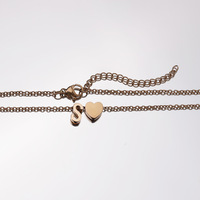 Collier Cœur Personnalisé DIY en Gros, Pendentif Cœur en Acier Inoxydable avec Initiale (26 Lettres A-Z)