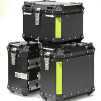 Top Case en Aluminium pour Moto 43L + Sacoches Latérales 39L Étanche à Démontage Rapide pour Moto et Maxi-Scooter – Kit de Rénovation/Mise à Niveau