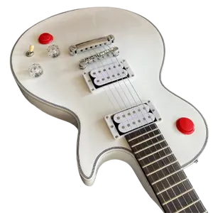 Guitare blanche personnalisée guitare électrique Kill Switch Buckethead Style guitare 24 frettes Alpine livraison gratuite en stock
