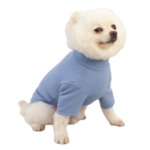 Camiseta Térmica de Cuello Alto de Algodón para Cachorros, Sencilla, Linda y Cómoda, Talla XS, Ropa Abrigada para Perros - Product Image 1