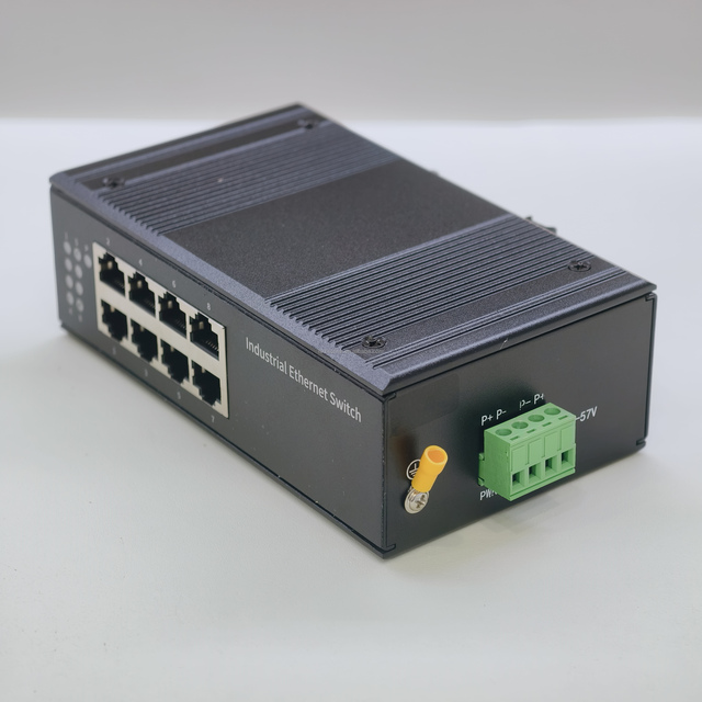 OEM/ODM Industrial 100Mbps 8 Port PoE Din-rail Ethernet Switch IP40 1.6Gbps Capacity CE RoHS FCC Certified