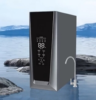 Purificateur d'eau RO à ozone 100 GPD de précision 0,0001 µm, fabriqué en usine depuis 15 ans, pour un espace de travail esthétique haut de gamme, projet de vente en gros B2B