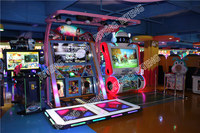 Simulateur de jeu d'arcade Danz Base Just Dance avec écran LCD de 55 pouces, langue anglaise, machines de danse d'arcade de divertissement, paiement par pièces, en vente