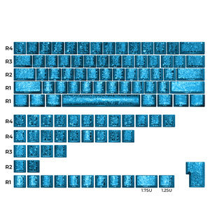 Ensemble de touches de clavier personnalisées XVX Foil Series Shine-Through Dye-Sub en anglais, profil Cherry, 39/61/100/120 touches - Product Image 6