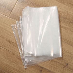 Sacs à fermeture éclair givrés en PVC et PP avec marquage à chaud, recyclables pour l'emballage de vêtements, chaussures et chaussettes - Product Image 2