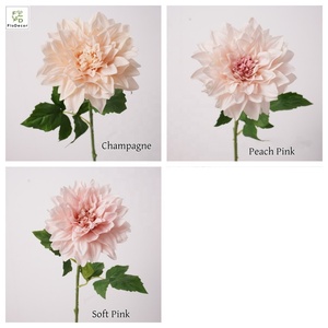 Nouveauté Automne 2025 – Fleurs de <span class=keywords><strong>Dahlia</strong></span> Grandes Tailles Effet Réel <span class=keywords><strong>Café</strong></span> au Lait 15cm – Décoration de Mariage et Arrangement de Table de Haute Qualité - Product Image 2