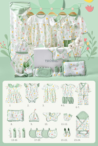 Confezione regalo neonato di fascia alta per bambini set di puro cotone collezione completa di regali per la luna piena per il <span class=keywords><strong>bambino</strong></span> - Product Image 6