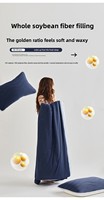 NSH20250515 Nouvelle Couverture d'été en Coton Tricoté Rafraîchissante Effet Mica – Motif Planétaire Imprimé Moderne et Minimaliste pour Climatisation