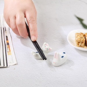 Chaton Forme Creative Cartoon En Céramique <span class=keywords><strong>Petit</strong></span> Lapin Baguettes Titulaire pour Hôtel <span class=keywords><strong>Restaurant</strong></span> - Product Image 2