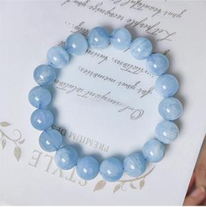 Vente en gros d'aigue-marine perles en vrac cristal naturel accessoires <span class=keywords><strong>de</strong></span> bijoux à bricoler soi-même produits semi-finis faits à la main autres artisanat en cristal - Product Image 4