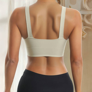 Soutien-gorge de sport respirant pour femmes, course à pied haute intensité, anti-chocs, anti-affaissement, bretelles croisées, effet push-up, fitness, yoga intégré - Product Image 4