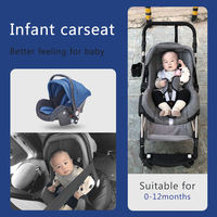 Poussette de luxe haut de gamme JXB pour nouveau-né, système de voyage 3-en-1 confortable