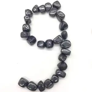 Atacado: Cristais de Hematita Natural Polidos Redondos de 2~3 cm, Pedras de Cura, Cascalho e Pirâmide para Casamento e Decoração de Casa - Product Image 3