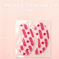 Patchs hydratants légers pour les yeux en sachet individuel, design personnalisé, fournitures de beauté pour hôtel et voyage, masque pour les yeux en hydrogel