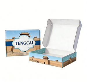 Scatole di Cartone Colorate Stampate di Grandi Dimensioni per Abbigliamento, Scatole di Spedizione Personalizzate in Cartone Ondulato con Logo - Product Image 3