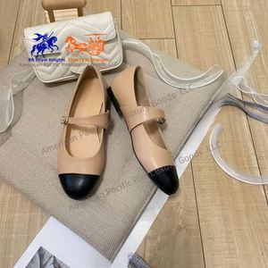 Chaussures plates tendance pour femmes CC, ballerines à bout rond, fermeture à enfiler, dessus en cuir de vache avec nœud, toutes saisons - Product Image 6