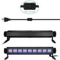 Lumière murale noire à LED d'usine OEM, 27W, 110V, 230V, interrupteur à prise, éclairage de scène UV, fête, club, disco, peinture corporelle, lumière noire à LED