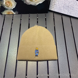 Pasamontañas Unisex de Punto, Estilo Casual Europeo Americano, Versátil, con Diseño de Oso, para Otoño e Invierno, Moderno, Popular en Internet, 100% Común para Uso Diario - Product Image 5