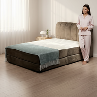 Matelas compressé 100% éponge, tissu rembourré, haute densité 45D, écologique, réglable, doux, taille King, chambre à coucher moderne