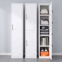 Armoire de mezzanine en acier, armoire en fer sur mesure, casier métallique à porte simple pour vêtements, rangement pour salle de sport, mobilier pour bureau et maison