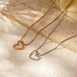Colliers superposés en or pour femmes, collier pendentif délicat plaqué or 14 carats, bijoux personnalisés tendance, cadeau pour <span class=keywords><strong>maman</strong></span> - Product Image 1