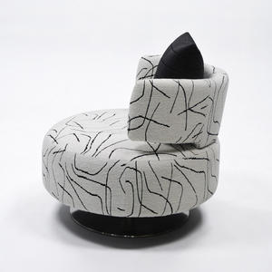 Simple Design Italian Rotating Single Leisure Sofa <b>Chair</b> <b>Balcony</b> Bedroom Armchairs Fabric Sofas Living Room Furniture Wholesale - Product Image 3