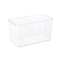 Aquarium Rectangulaire Créatif pour Paysage Écologique – Idéal pour l'Élevage de Poissons Rouges et de Tortues – Décoration de Bureau et de Maison