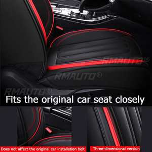 Housses de siège de voiture 5 places en cuir PU, ensemble complet de housses de coussin de siège pour Chevrolet Silverado Sierra 1500 2500HD 3500HD 2007-2021 - Product Image 5