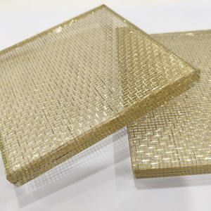 Arte decorativo textil tejido de cobre tejido de malla de alambre vidrio laminado para hotel - Product Image 1