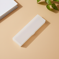 Nouvelle trousse à crayons transparente en plastique OEM, promotion couleur, pour la rentrée scolaire