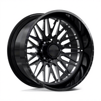 Jantes forgées FANXI noir brillant 24 26 pouces 8x170 8x180 6x139.7 8x6.5 22x12 24x14 26x14 26x16 pour Ford F-250 RAM1500 2500