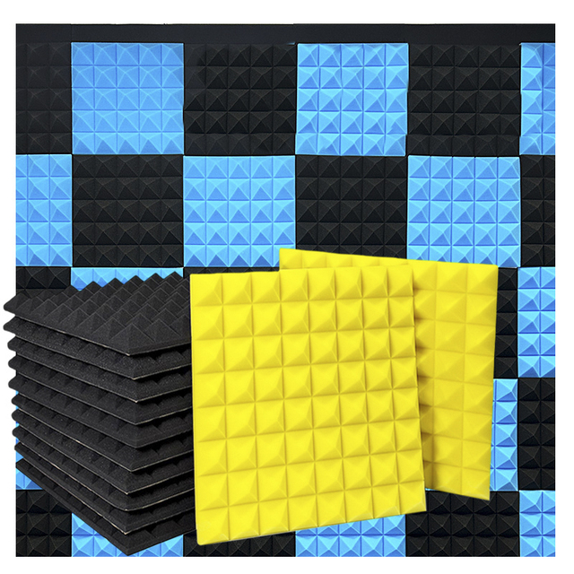 Customizable Eco-Friendly Modern Pyramid Design Acoustic Panels for Studio Office KTV Soundproofing Polyurethane Material