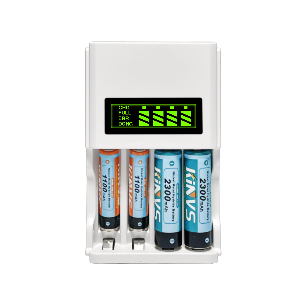 Wholesale custom LCD smart charger 4 slot charging AA/AAA nickel-metal Hydride/Nickel-cadmium battery universal