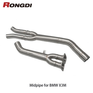 Tubo de Escape Central Individual de Acero Inoxidable 304 para BMW X3M F97 X4M F98 3.0T, Accesorios de Alto Rendimiento con Acabado Cepillado - Product Image 1