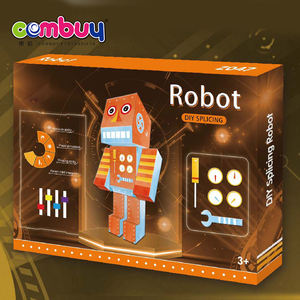 Modello di Scatola di Carta Robot 3D da Disegnare e Colorare Fai-da-Te - Product Image 2