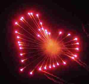 Accessoires pour spectacles pyrotechniques, <span class=keywords><strong>Lanceur</strong></span> de coquilles de feux d'artifice en forme de cœur, Feux d'artifice personnalisés qui épellent des mots - Product Image 2