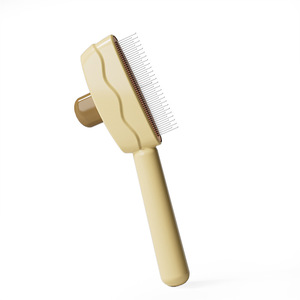 Peine Autolimpiante para Mascotas, Tamaño Mediano, para Perros y Gatos, Herramienta de Aseo con Función Desenredante - Product Image 2