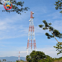 Communication 4 jambe Angle acier fer télécom 5g antenne Radio Wifi micro-ondes réseau tour