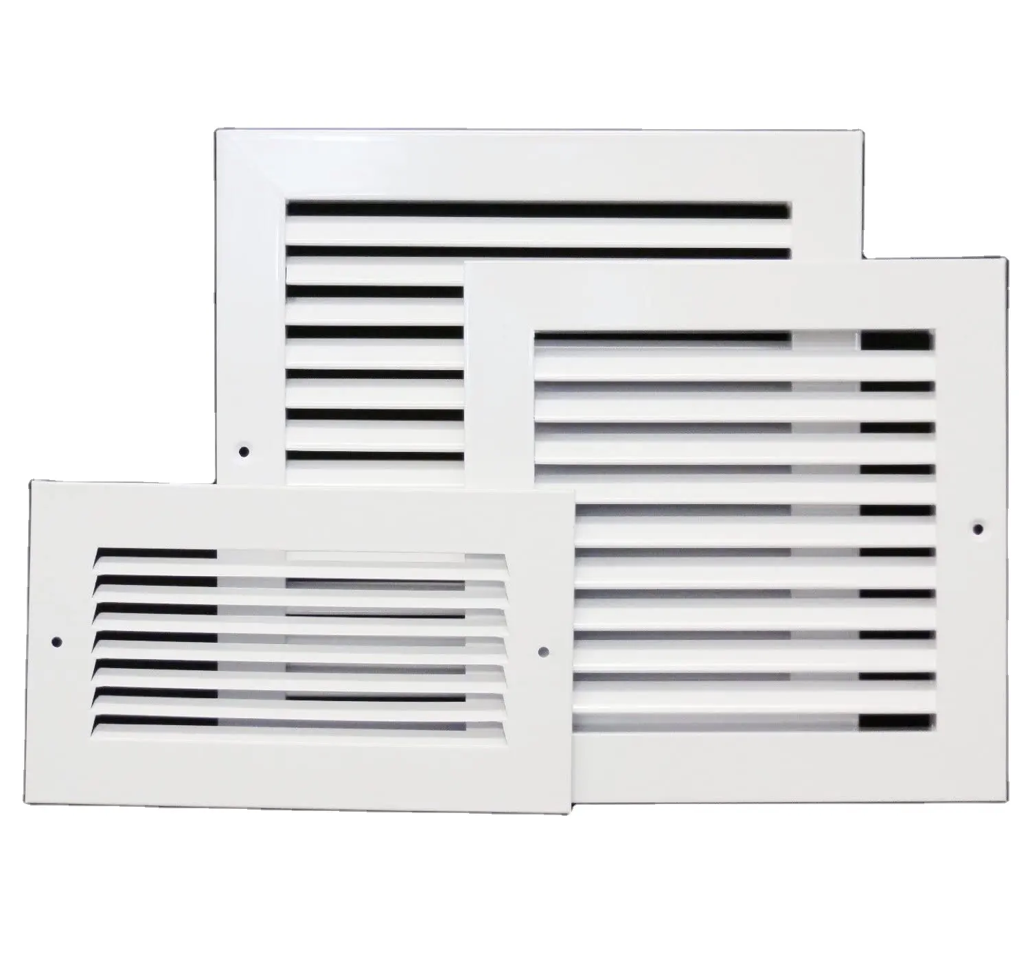 זרימת אוויר HVAC גריל 1way Vent מתכוונן אלומיניום לשקע מזגן Ducting צינור מרובע ABS